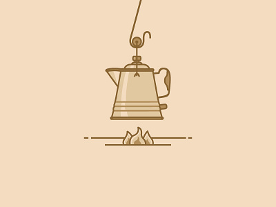 The Cowboy Coffee Pot brewing methods coffee cowboy coffee illustration k cups vector