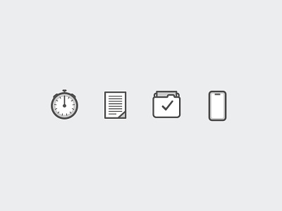 Process Icons iconography icons illustration process vector