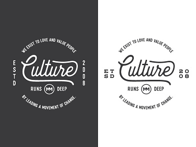 Culture Runs Deep culture layout logo manipulated type typography