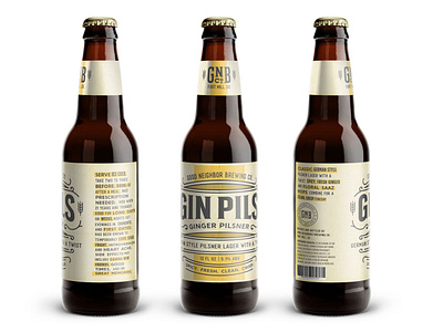 Beer and Branding 2018 - Gin Pils aiga aiga charlotte beer beer branding bottle design branding branding design design packaging packaging design packaging mockup typography