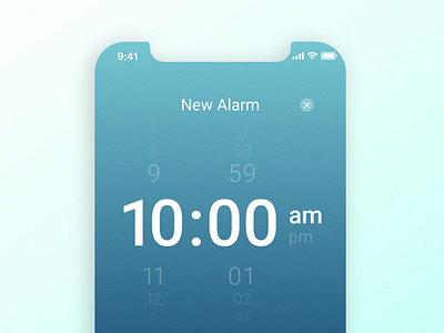 Daily UI #007 - Settings alarm alarm settings daily ui 007 iphone iphone x ui ui ux design ui 100