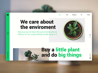 EO Enviroment Homepage design eco enviroment green homepage shot ui web
