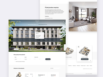 Villa Wawrzyńca- real estate landing page real estate realestate ui ui design ux web design website