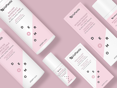 Vis Plantis - Dermo Cosmetics Packaging beauty branding cosmetics design graphic design