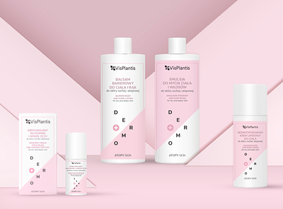 Vis Plantis - Dermo Cosmetics Packaging beauty branding concept art cosmetics design graphic design packaging