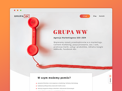 GrupaWW Landing Page landing page redesign website