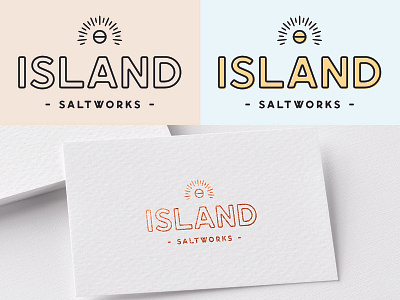Island Saltworks Logo Concept alchemy brand branding design goodtype icon logo logo minimal branding type logo type love typegang typography