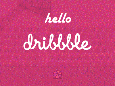 Hello dribbble animation debut dribbble first shot invitation logo motion graphic thankyou