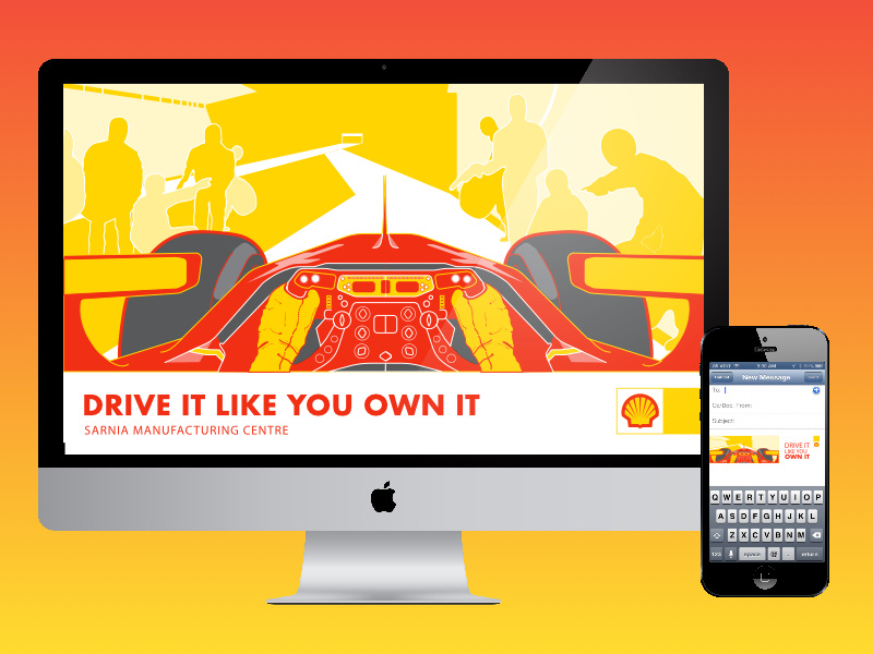Shell Presentation Material brand awareness branding design corporate design illustration presentation