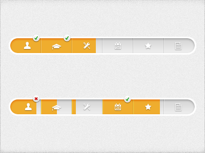 Segmented Progress Bar progress bar ui web