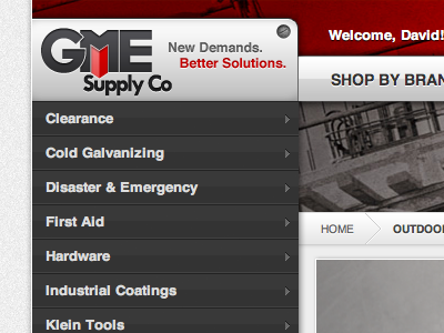 GME Supply ecommerce magento web design