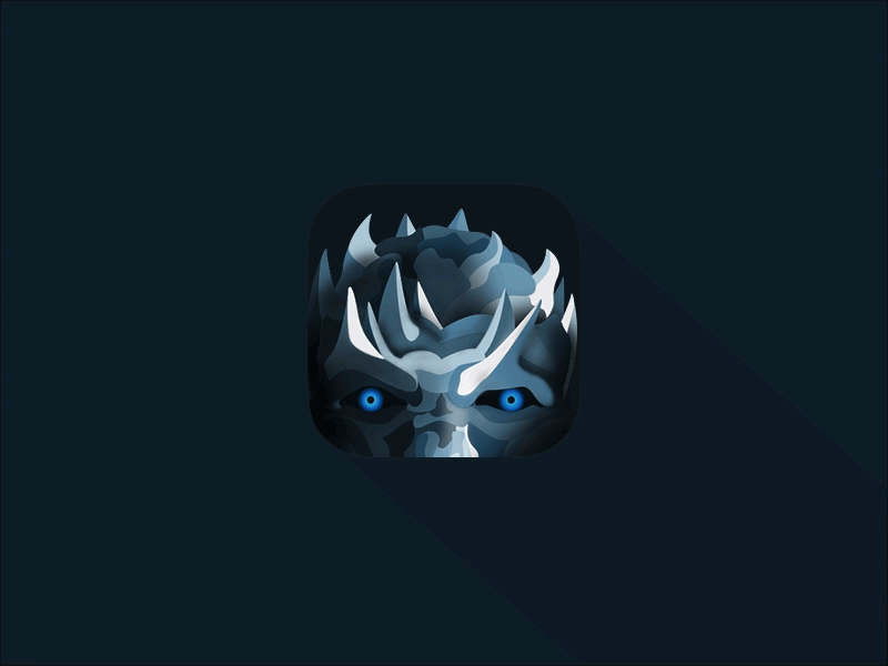 Winter is Here! - Daily UI - #005 App Icon 005 app app icon dailyui design challenge got nightking ui winter is here