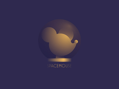 SpaceMouse #Typehue Brandom astronaut gradients logo mouse space typehue typehue challenge