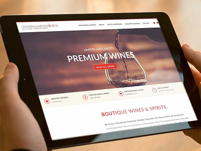 Aaron Metosky Designs, Marketing | Dreadnought Wines Website