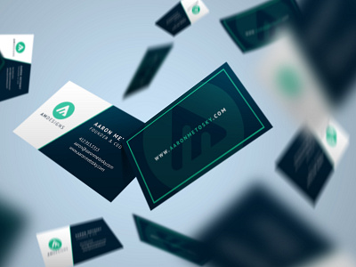 Flying Business Card Mockup Free Psd Aaron Metosky Designs Busin