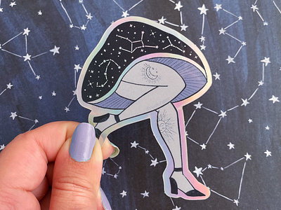 Galaxy Mushroom Lady