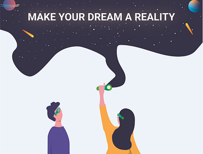 EXPERIENCEVR colorful drawing illustration illustrator illustrator art outerspace vector virtual reality