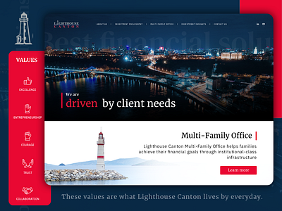 Lighthouse Canton branding design website website concept