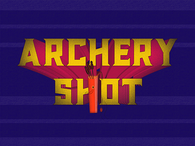Archery Shot-Arcade game graphic design illustration logo retro udaipur vector video game