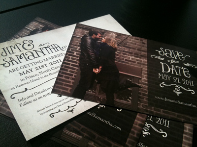 Printed Save the Dates