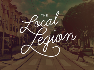 The Local Legion lettering logo