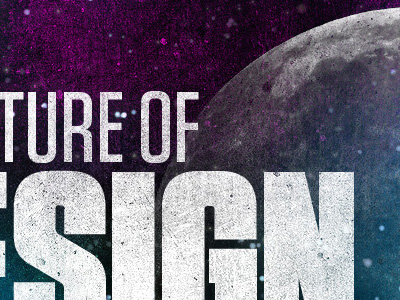 Future of Design Process moon presentation slide space texture tungsten