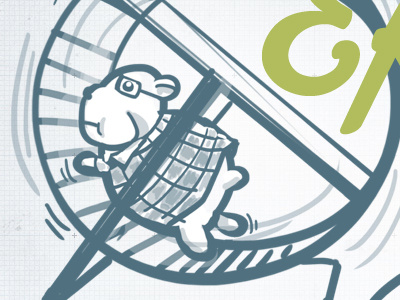 AEA Deck w/ Garrett Miller's Illustrations garrett miller hamster heyitsgarrett illustration wheel