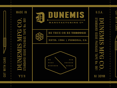 DUNEMIS packaging tape concept. design packaging