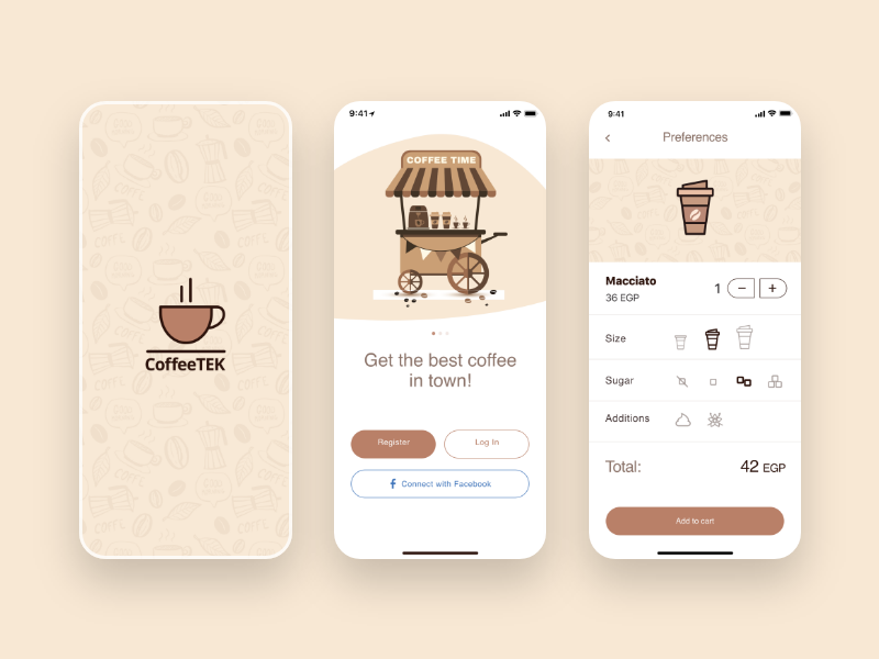 CoffeeTek App by Tanveer Singh on Dribbble