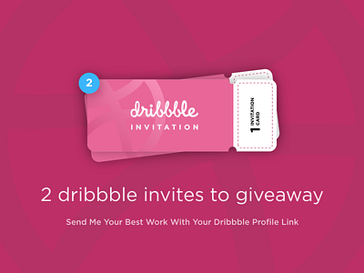 2 Dribbble Invitations