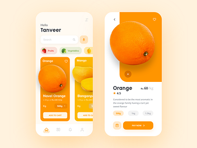 Grocery App Concept Design - Set 3