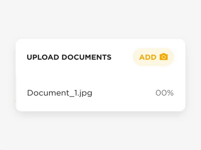 Upload Document UI animation