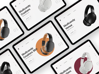 Skullcandy Landing page design adobe xd flat design illustration logo mobile ui design online food photoshop top 5 ui design