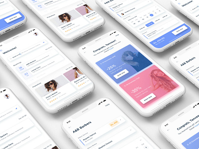 Barber App design Concept adobe adobe xd adobexd animation sign in branding design flat flat design icon illustration ios app design logo mobile ui design online food sign in top 5 ui design typography ui ui design ux