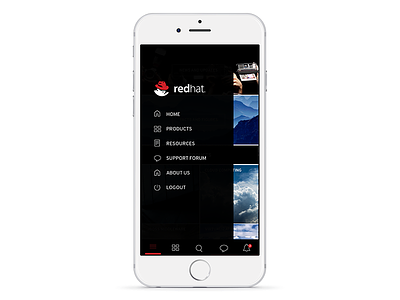 iOS User Experience & User Interface Design for Red Hat India concept ios app design redhat ui ui ux user experience user interface design