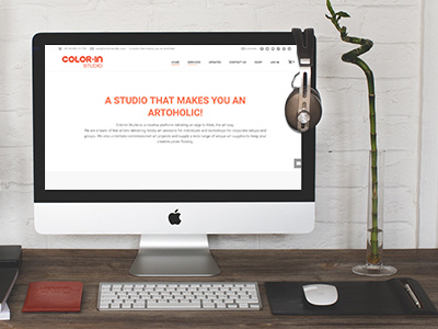 Web Designing for Colorin Studio - Artoholic Website