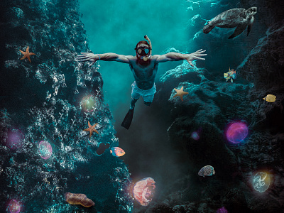 To Unknown adobe photoshop graphic design photo manipulation to unknown under the sea under water