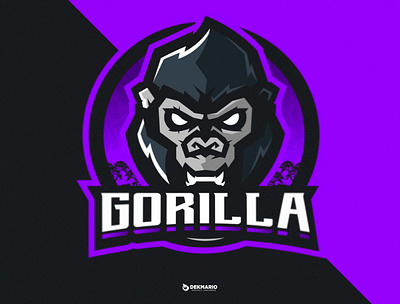 MascotLogo Gorilla branding design esports gaming illustration logo logotype mascot mascotlogo vector
