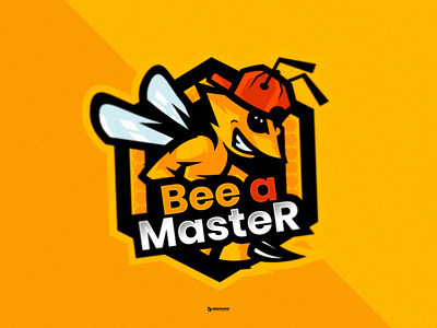 BeeAmarter MASCOT LOGO bee branding design esports gaming identity illustration logo logotype mascot sport sports