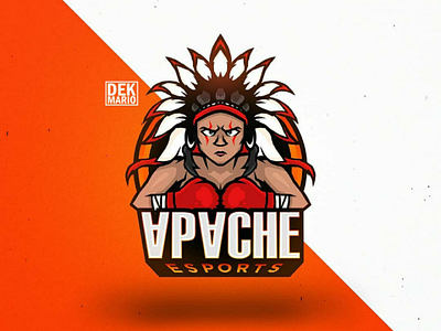 Apache Esports apache branding design esports gaming identity logo logotype mascot sport sports
