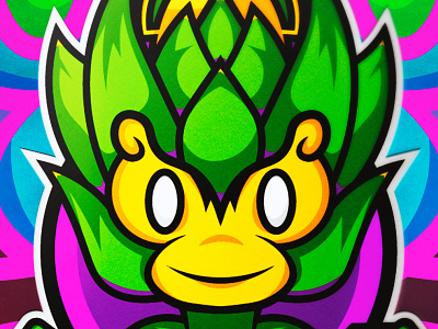 Artichoke Mascot logo