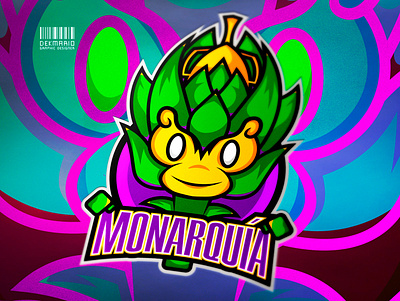 Artichoke Mascot logo artichoke branding design esports gaming identity illustration logo logotype mascot masctologo ui vector