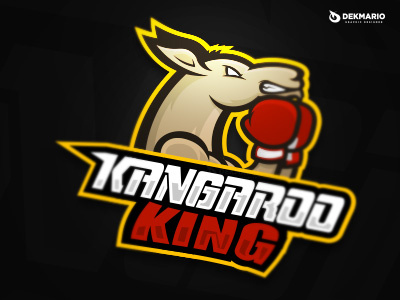 Kangaroo King branding design esports gaming identity kangaroo king logo logotype mascot sport sports