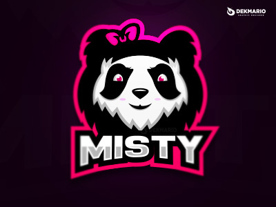 Misty bear branding design esports gaming identity logo logotype mascot panda sport sports