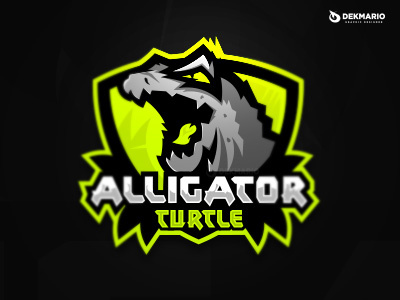 Alligator Turtle alligator sports sport mascot logotype logo identity gaming esports design turtle branding