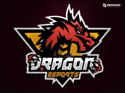 Dragon Esports branding design dragon esports gaming identity logo logotype mascot sport sports