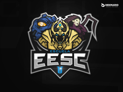 Escuela EESC2 branding design eesc esports gaming identity logo logotype mascot sport sports