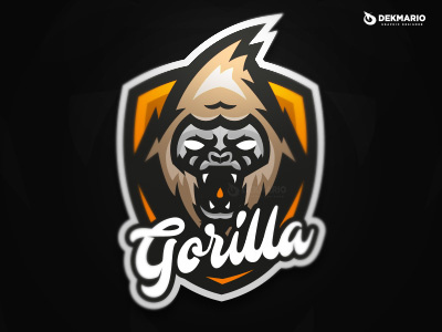 Gorilla branding design esports gaming gorilla identity logo logotype mascot sport sports