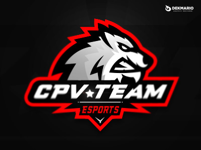 CPV Team Esports branding design esports gaming identity logo logotype mascot sport sports wolf