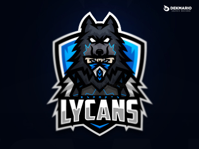 Lycans Esports branding design esports gaming identity logo logotype mascot sport sports wolf